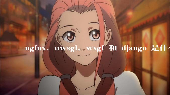 nginx、uwsgi、wsgi 和 django 是什么关系？