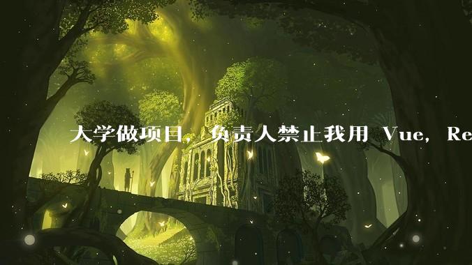 大学做项目，负责人禁止我用 Vue，React，让我用基础 HTML，CSS，JS 开发前端怎么办?
